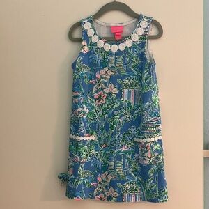 Lily Pulitzer kids knit shift dress in Boca Blue size 4/5